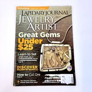 Lapidary Journal Jewelry Artist Magazine Jan 2010 Gemstone Special Issue Bezel